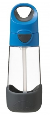 B.BOX Bidon ze słomką tritanowy Blue Slate 450 ml 1 sztuka