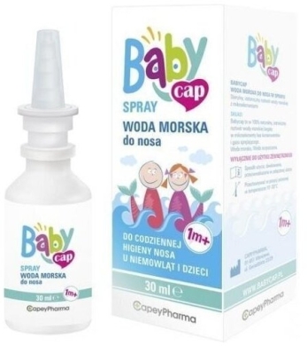 BABYCAP SPRAY Woda morska do nosa 1m+ 30 ml