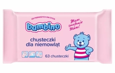 BAMBINO Chusteczki dla niemowląt 63 sztuk