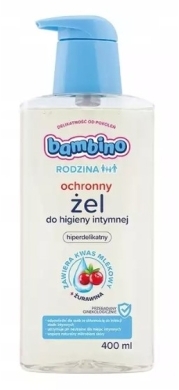 BAMBINO Rodzina Ochronny Żel do higieny intymnej żurawinowy 400 ml