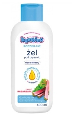 BAMBINO Rodzina Żel pod prysznic rabarbar 400 ml