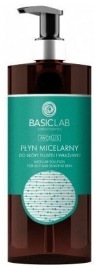 BASICLAB Płyn micelarny do skóry tłustej 500 ml