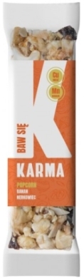 BAW SIĘ KARMA Baton popcorn banan nerkowiec 35 g