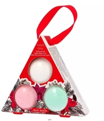 BELLA Zestaw Musujące Kule do kąpieli Happy Time 3x30g