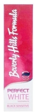 BEVERLY HILLS FORMULA PERFECT WHITE BLACK Sensitive pasta do zębów 100ml