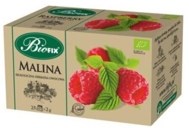 BI FIX Herbatka Ekologiczna z Maliny 50g