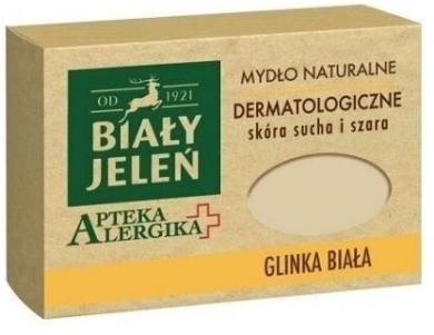 BIAŁY JELEŃ Apteka Alergika mydło dermatologiczne z glinką białą 125 g