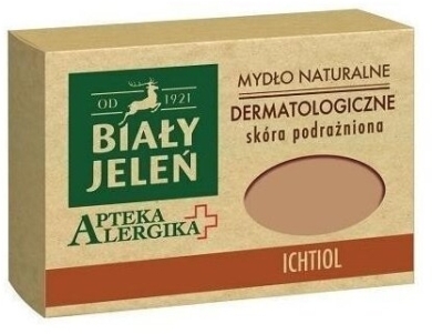 BIAŁY JELEŃ Apteka Alergika mydło dermatologiczne z ichtiolem 125 g