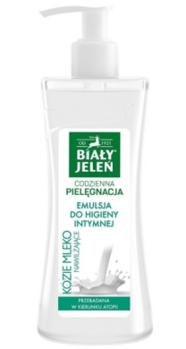 BIAŁY JELEŃ Emulsja do higieny intymnej nawilżająca kozie mleko 265 ml