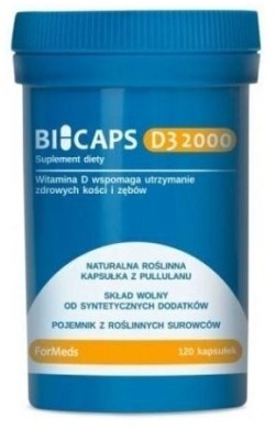 BICAPS D3 2000 IU 120 kapsułek