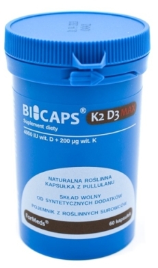 BICAPS K2 D3 MAX 60 kapsułek