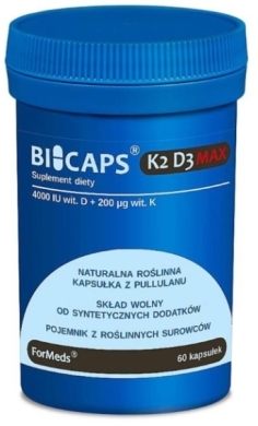 BICAPS K2 D3 MAX N 60 kapsułek