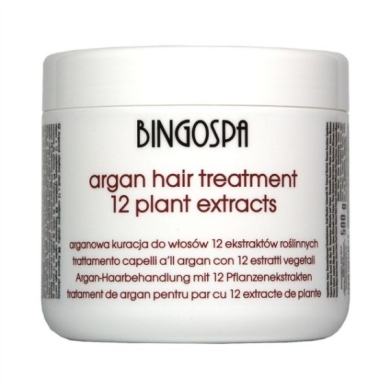 BINGOSPA Arganowa kuracja do włosów 12 ekstraktów 500 g