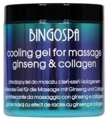 BINGOSPA Chłodzący żel do masażu żeń szeń i kolagen 250 g