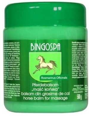 BINGOSPA Maść końska żel do masażu z ekstraktem z rozmarynu 500 g