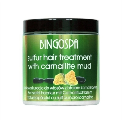 BINGOSPA Siarkowa kuracja do włosów z błotem karnalitowym 250 g