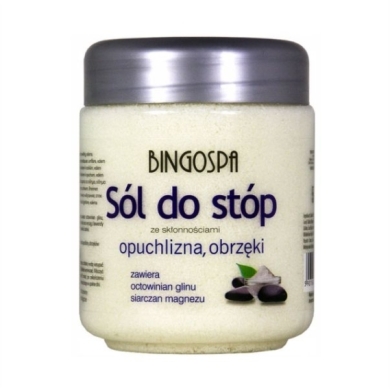 BINGOSPA Sól do stóp octowinian glinu opuchlizna, obrzęki 550 g