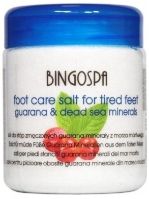 BINGOSPA Sól do stóp zmęczonych guarana i minerały z Morza Martwego 550 g