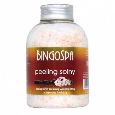 BINGOSPA Sól peeling ze skałą wulkaniczną i czerwoną herbatą580 g