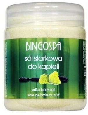 BINGOSPA Sól siarkowa do kąpieli 550 g