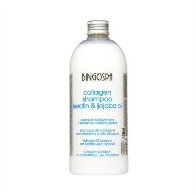 BINGOSPA Szampon kolagenowy z olejem jojoba i z keratyną 500 ml