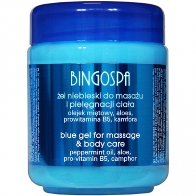 BINGOSPA Żel niebieski do masażu 500 g
