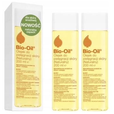 BIO OIL Olejek do pielęgnacji skóry nauralny  200ml Wielopak x2