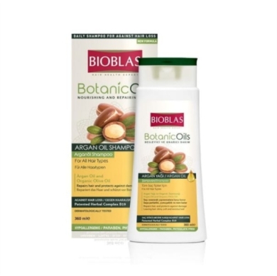 BIOBLAS BOTANIC OILS Szampon Arganowy przeciw wypadaniu włosów 360 ml