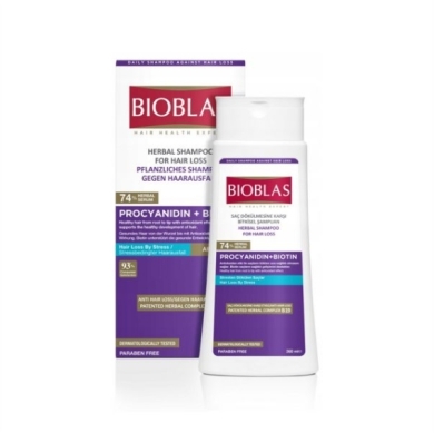 BIOBLAS HERBAL Szampon Procyjanidyna + Biotyna 360 ml
