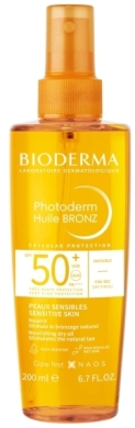 BIODERMA PHOTODERM Huile Bronz SPF 50+ Suchy Olejek przyspieszający opalanie 200 ml