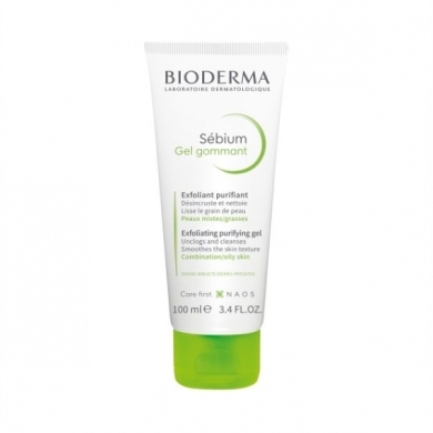 BIODERMA SEBIUM GEL GOMMANT Myjący żel złuszczający - peeling 100 ml