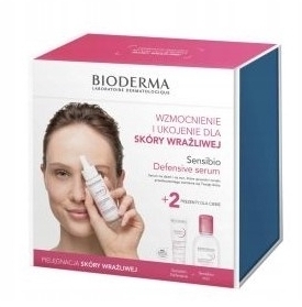 BIODERMA Sensibio zestaw prezentowy Defensive Serum 30ml + Sensibio H2O 100ml + krem 40ml