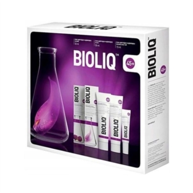 BIOLIQ 45+ Zestaw: Krem na dzień i noc + pod oczy i usta 