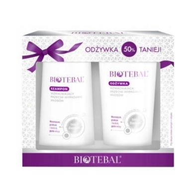 BIOTEBAL Zestaw: Szampon wzmacniający 200 ml + Odżywka wzmacniająca 200 ml
