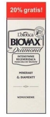 BIOVAX Maseczka REGENERUJĄCA do włosów DIAMOND 125 ml