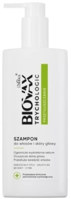 BIOVAX TRYCHOLOGIC PRZETŁUSZCZANIE Szampon do włosów i skóry głowy 200 ml