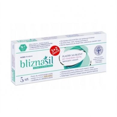 BLIZNASIL plastry na blizny (17x3,5cm) 5 sztuk