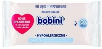 BOBINI baby chusteczki nawilżane hypoalergiczne 60sztuk