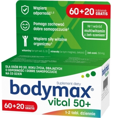 BODYMAX Vital 50+ 80 tabletek