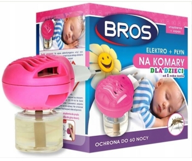 BROS-elektro+płyn na komary dla dzieci od 1 roku życia 40ml