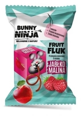  BUNNY NINJA FRUIT FLUK przekąska owocowa jabłko-malina 15g