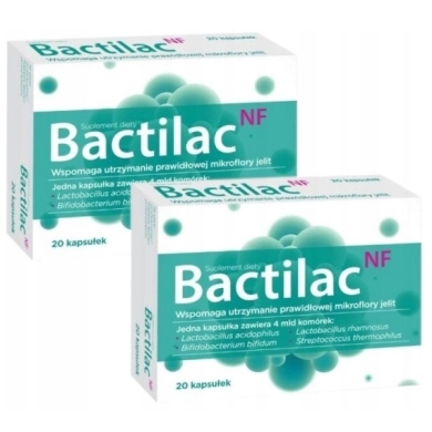 Bactilac NF 20 kapsułek Wielopak x2