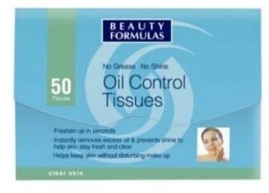 Beauty Formulas Bibułki matujące 50 sztuk
