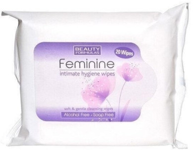 Beauty Formulas chusteczki do higieny intymnej 20 sztuk