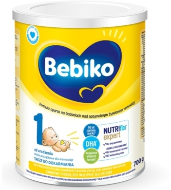 Bebiko 1 mleko początkowe dla niemowląt od urodzenia 700 g