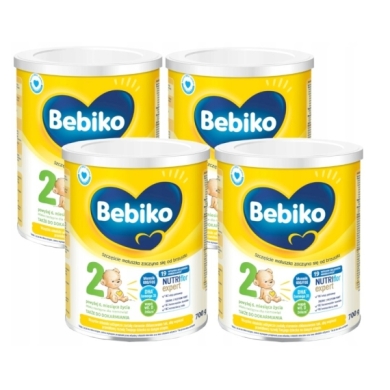 Bebiko 2 mleko następne dla niemowląt powyżej 6. miesiąca życia 700 g Wielopak x4