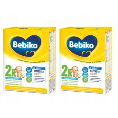 Bebiko 2R mleko następne dla niemowląt powyżej 6. miesiąca życia 600 g Wielopak x2