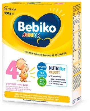 Bebiko Junior 4 odżywcza formuła na bazie mleka dla dzieci powyżej 2. roku życia 350 g