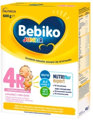 Bebiko Junior 4R odżywcza formuła na bazie mleka dla dzieci powyżej 2. roku życia 600 g