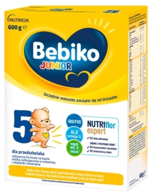 Bebiko Junior 5 odżywcza formuła na bazie mleka dla przedszkolaka 600 g